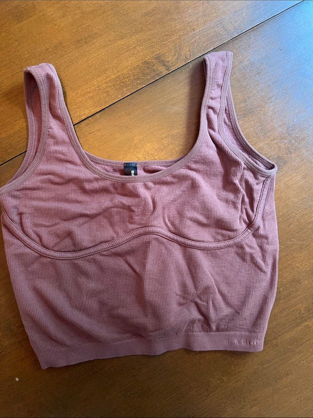 Bamboo Seamless Scoop Bralette - Dusty Rose